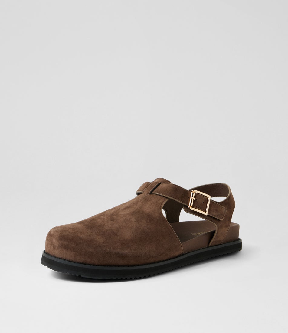 Zany Hot Choc Suede Flat Shoes