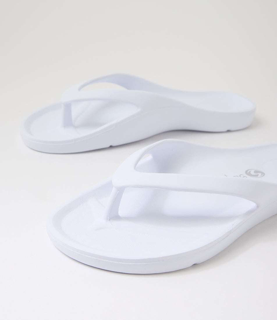 Slappas White Eva Thongs