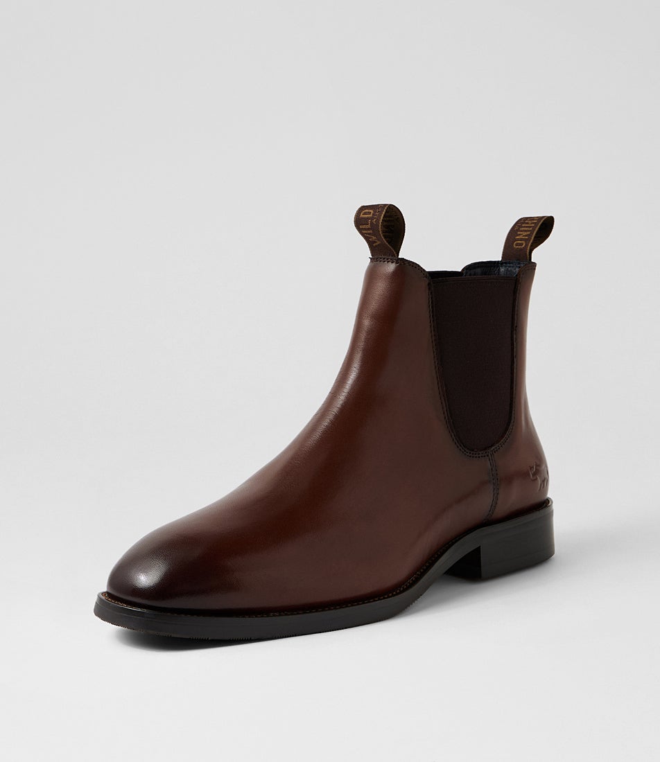 Rancher Cognac Leather Chelsea Boots