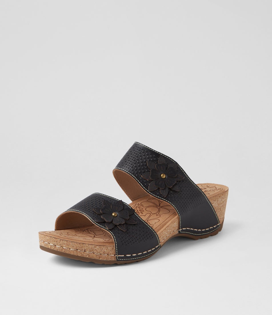 Joie Black Leather Sandals