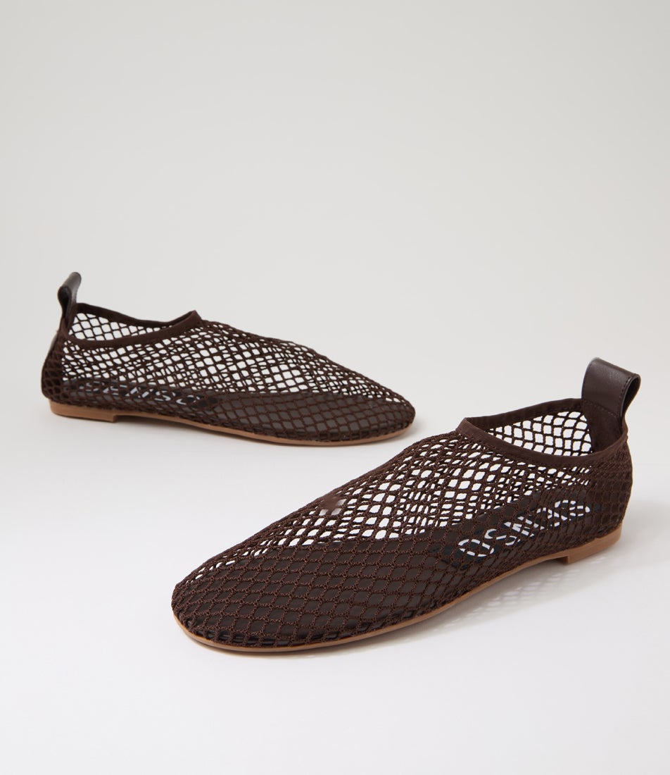 Cordelia Chocolate Leather Ballet Flats