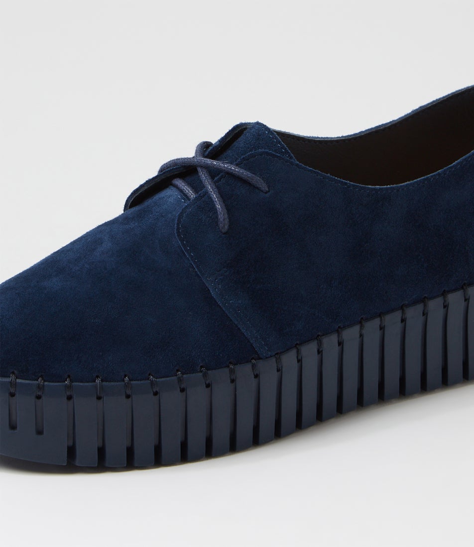 Brooks Navy Suede Sneakers
