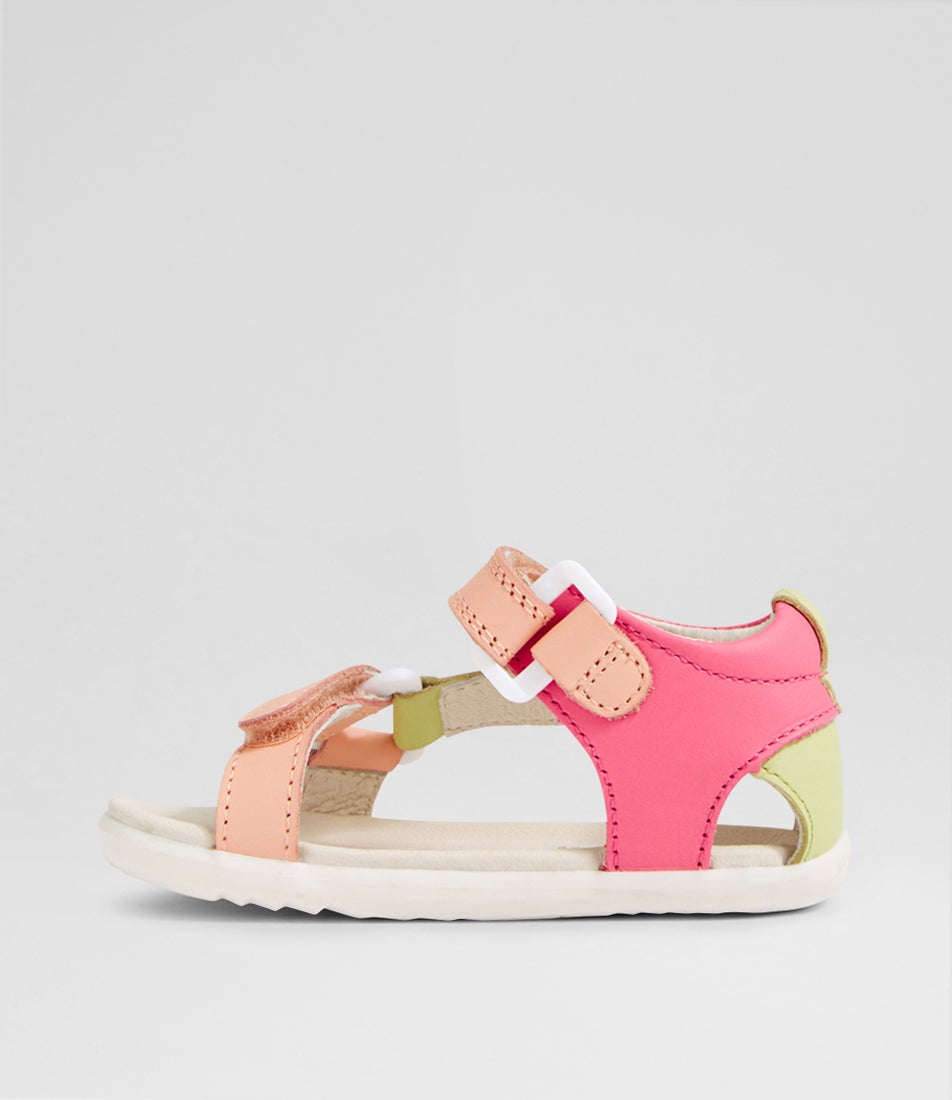 Su Vine Toddler Pink Lemonade Leather Sandals