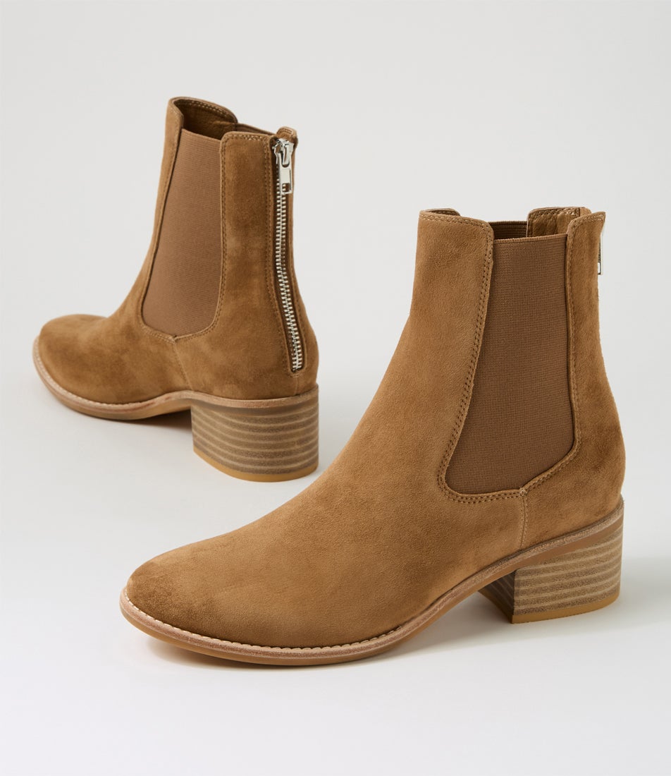 Panord Light Choc Suede Ankle Boots