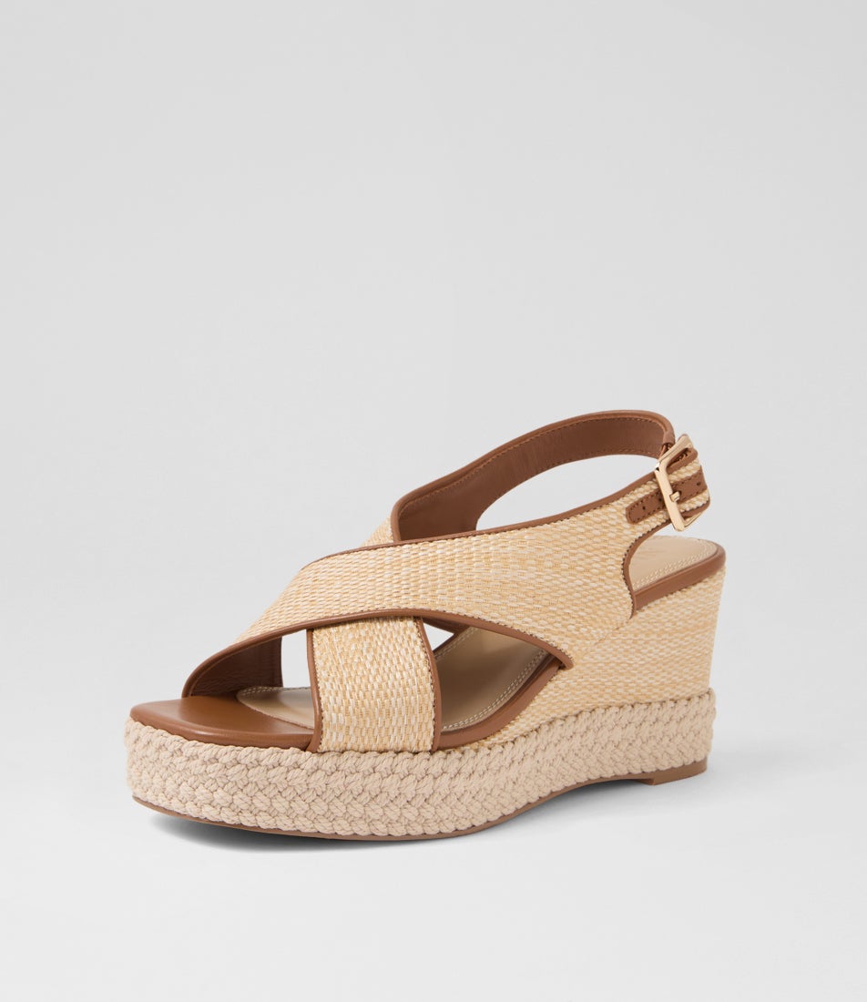 Zerina Tan Natural Leather Sandals