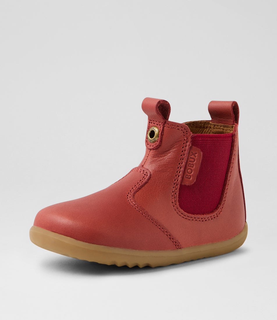 Su Jodhpur Infant Red Ochre Leather Chelsea Boots