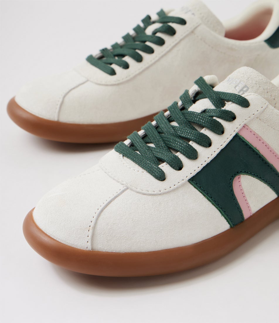 Pelotas Soller White Green Multi Leather Sneakers