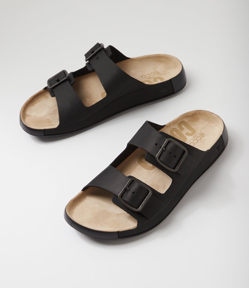 500984 Cozmo M Black Nubuck Slides