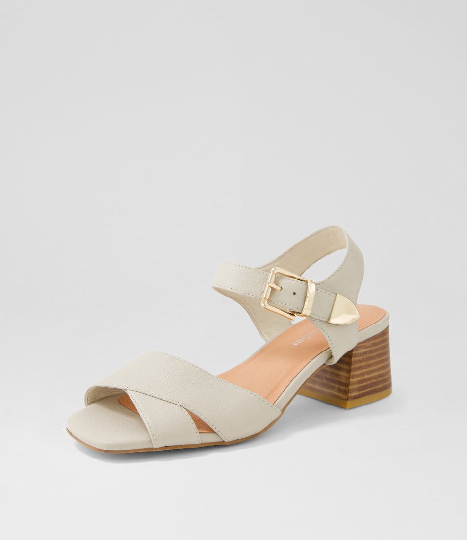 Fayza Vanilla Leather Sandals Fayza Vanilla Leather Sandals