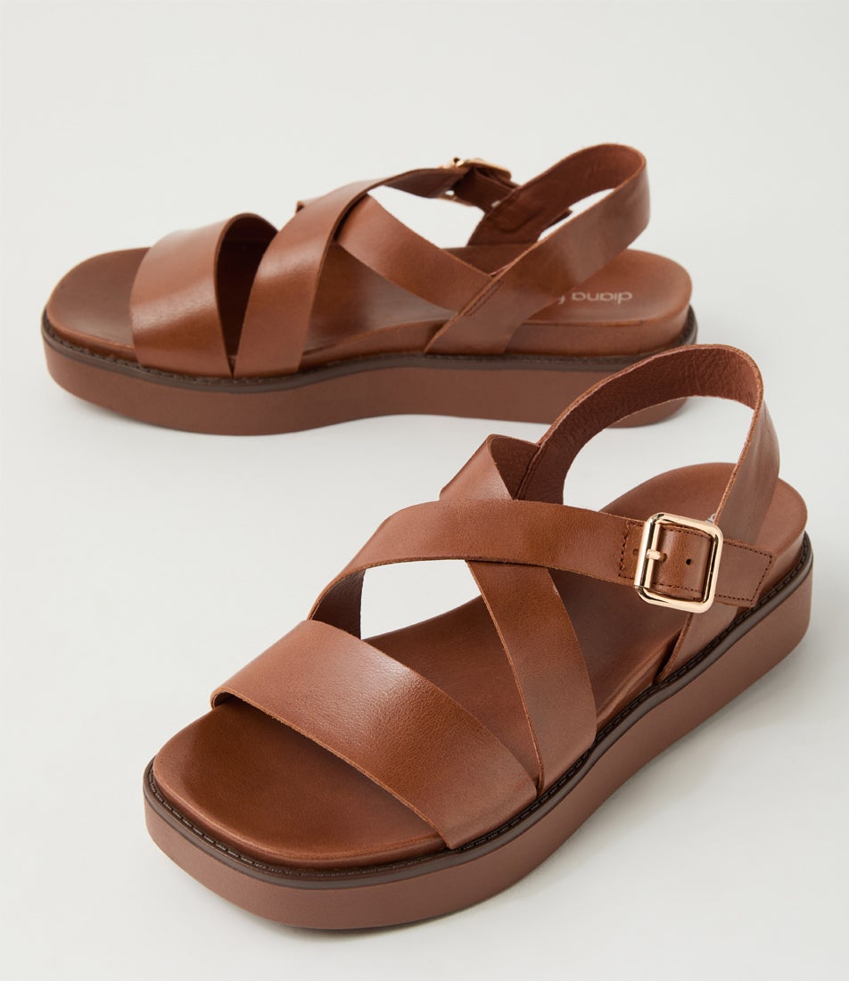 Blaklee Walnut Leather Sandals