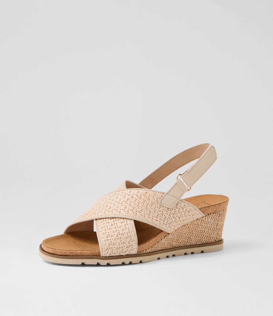 Klopps W Natural Fabric Sandals