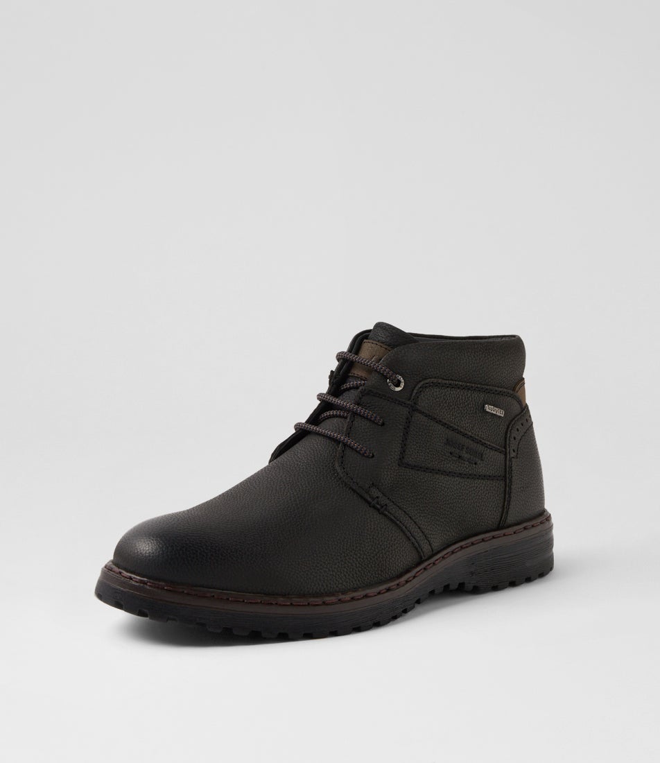 Erroll 52 Schwarz Nubuck Lace Up Boots