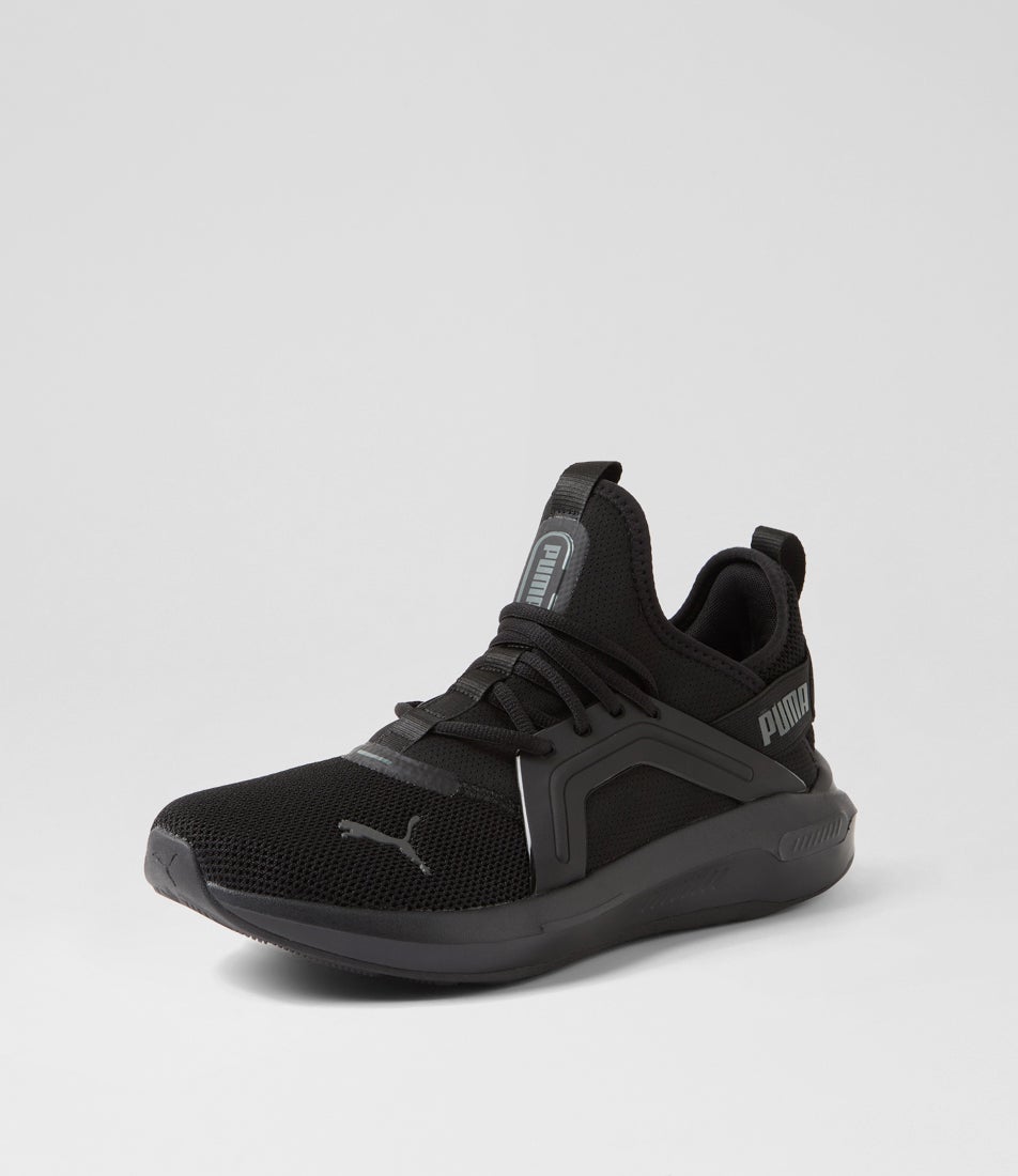Softride Enzo 5 Senior Black Cool Dark Gray Mesh Sneakers