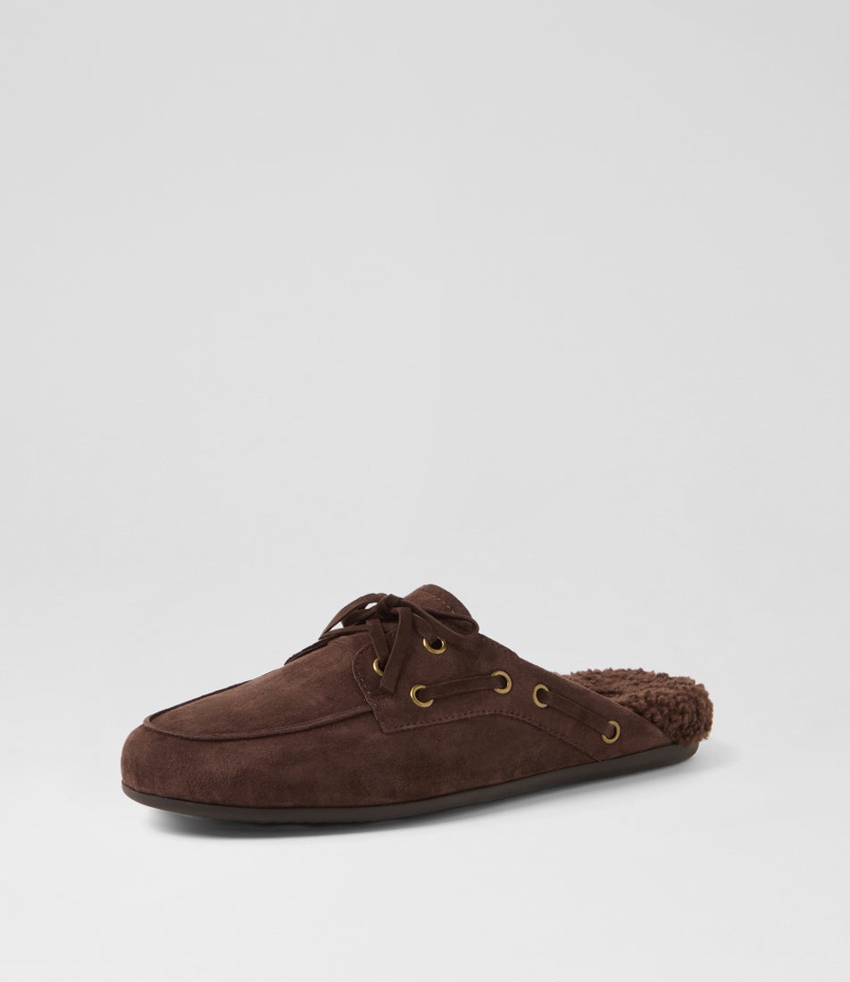 Joopita Dark Choc Suede Loafers