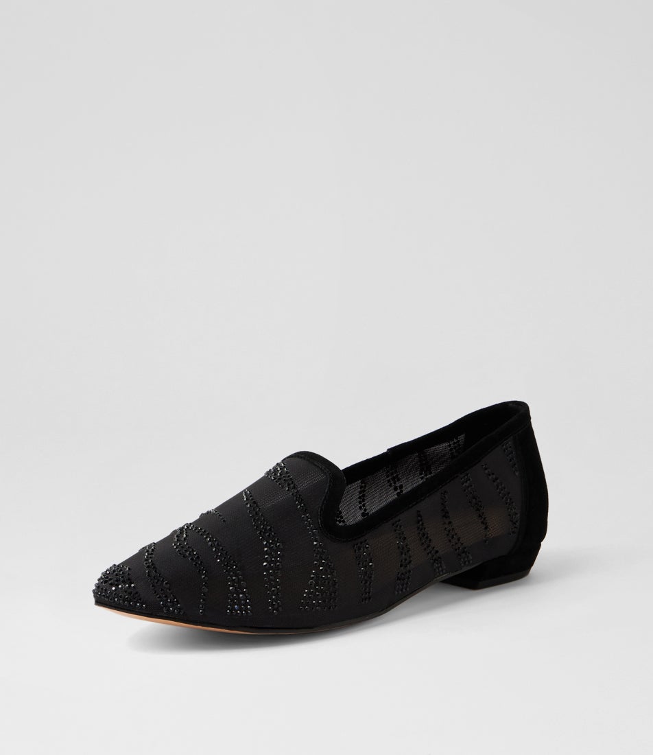 Agge Black Leather Loafers