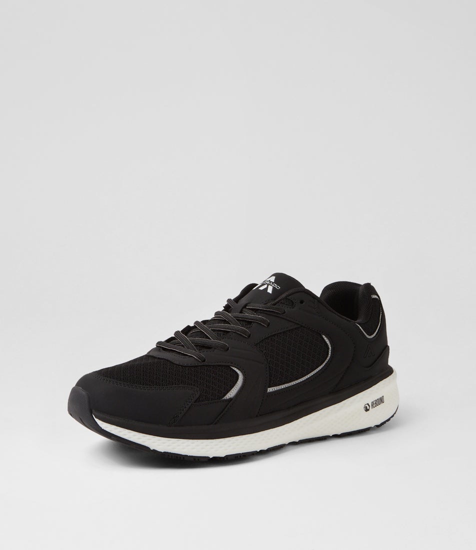Lutten Black Mesh Sneakers