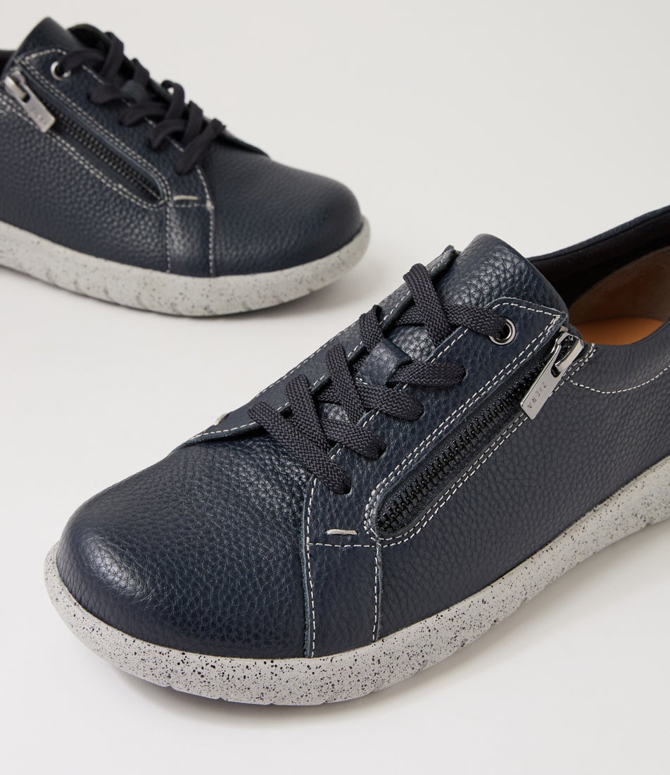 Solar W Ink Leather Sneakers