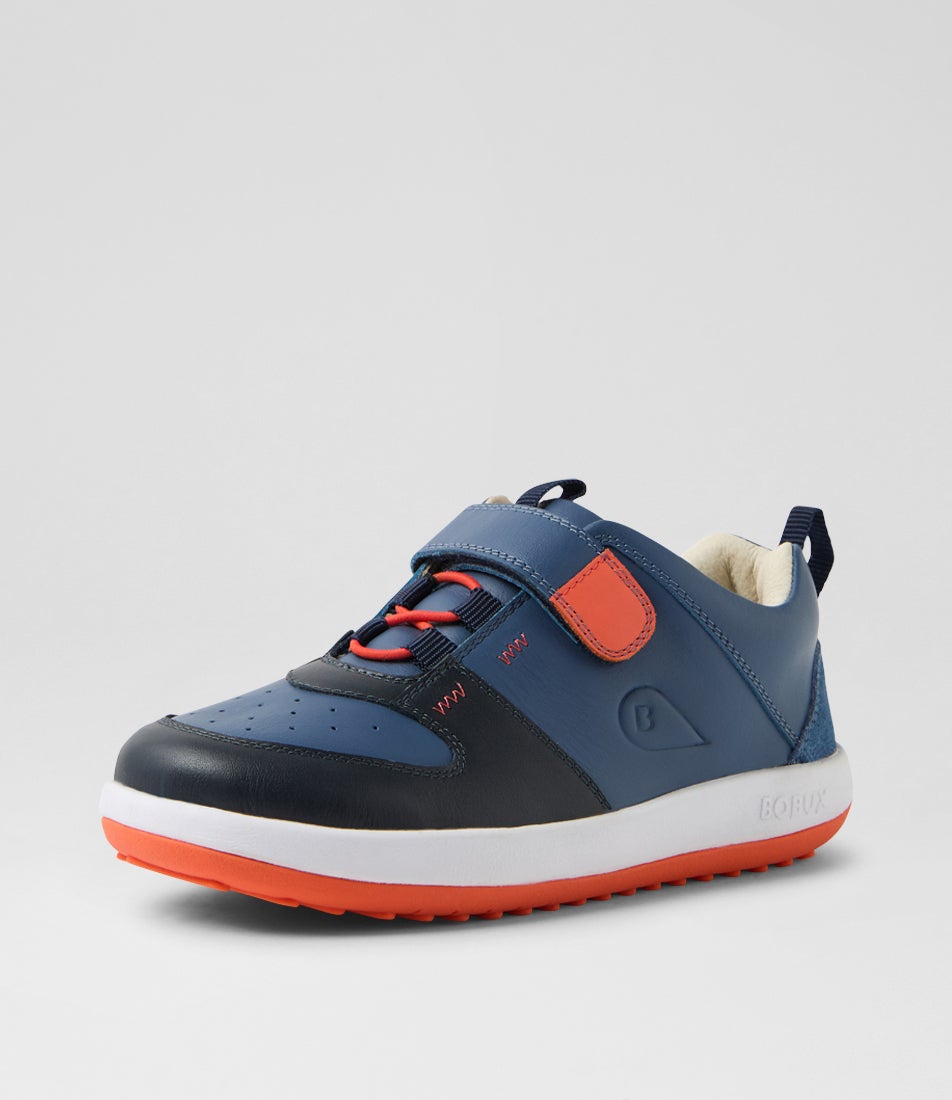 Kp Backspin Junior Blue Indigo Navy Leather Sneakers