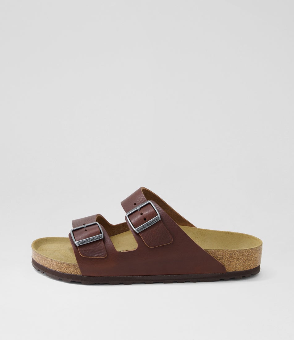 Arizona M Natural Roast Natural Leather Slides