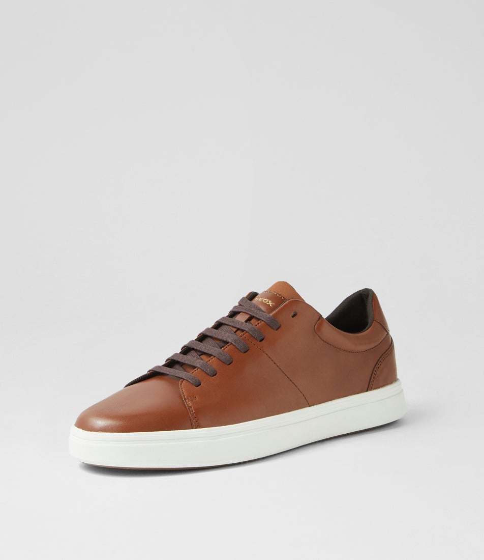 U Baltmoore C Cognac Leather Sneakers