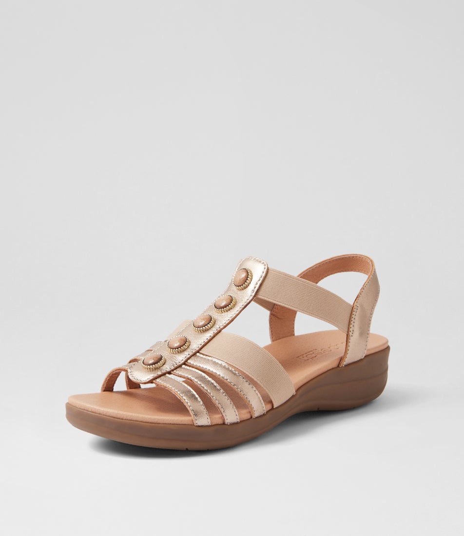Mason Champagne Leather Sandals