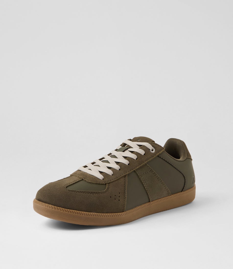 Comrade Khaki Leather Sneakers