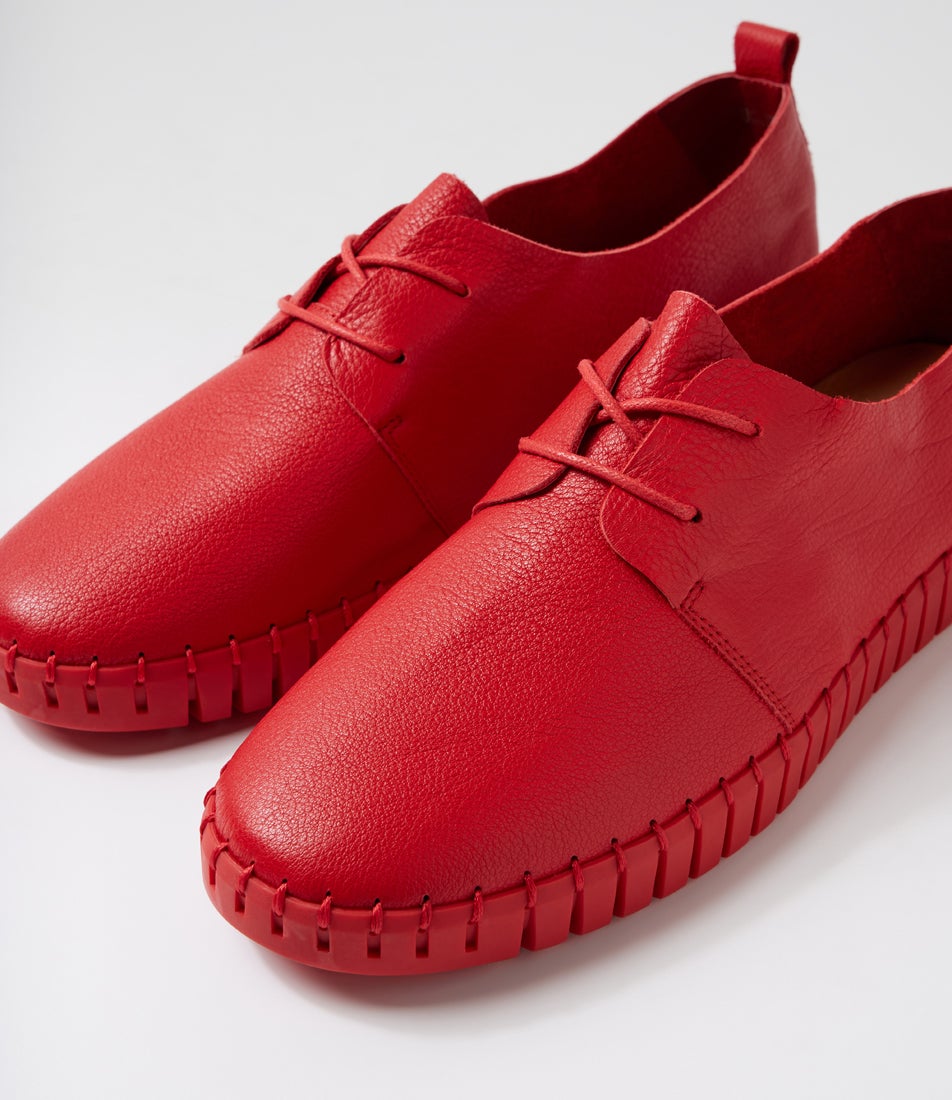 Huskies Red Leather Sneakers