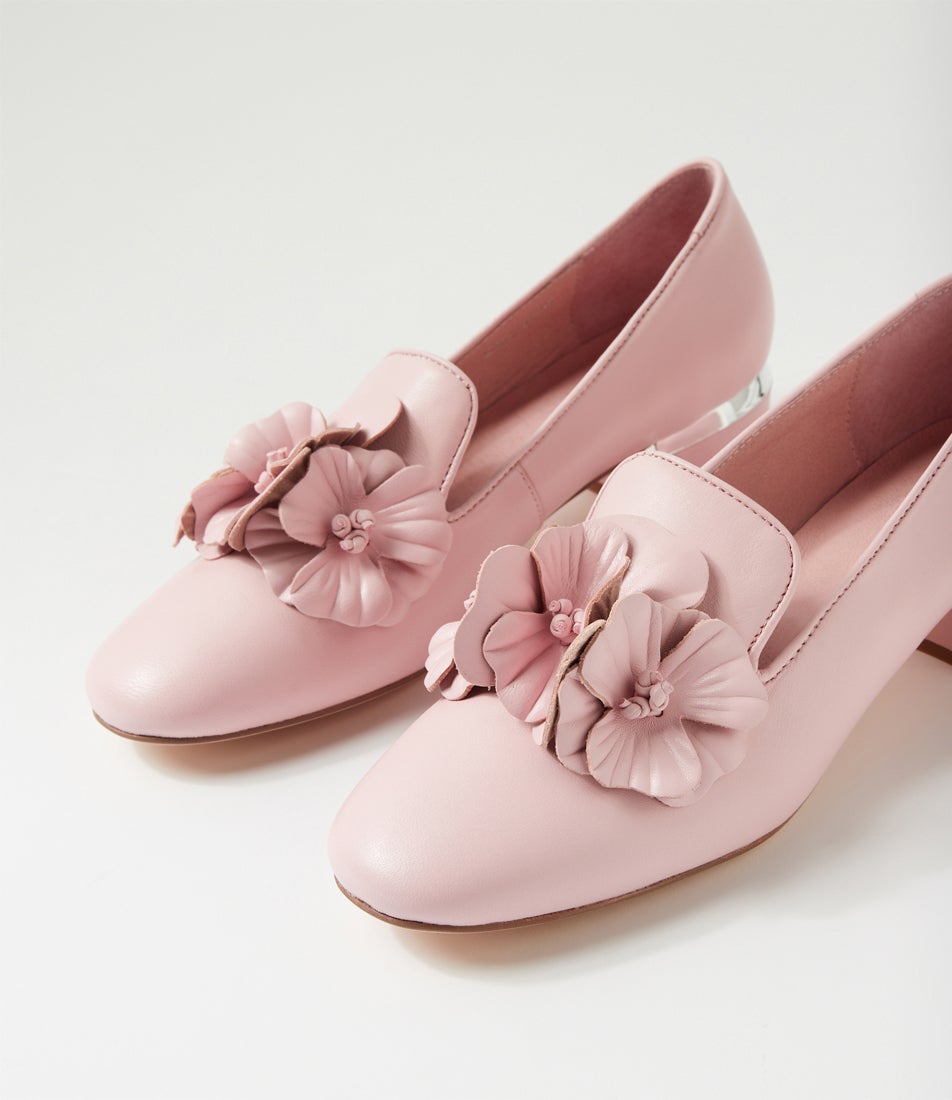 Ghana Pink Leather Heels