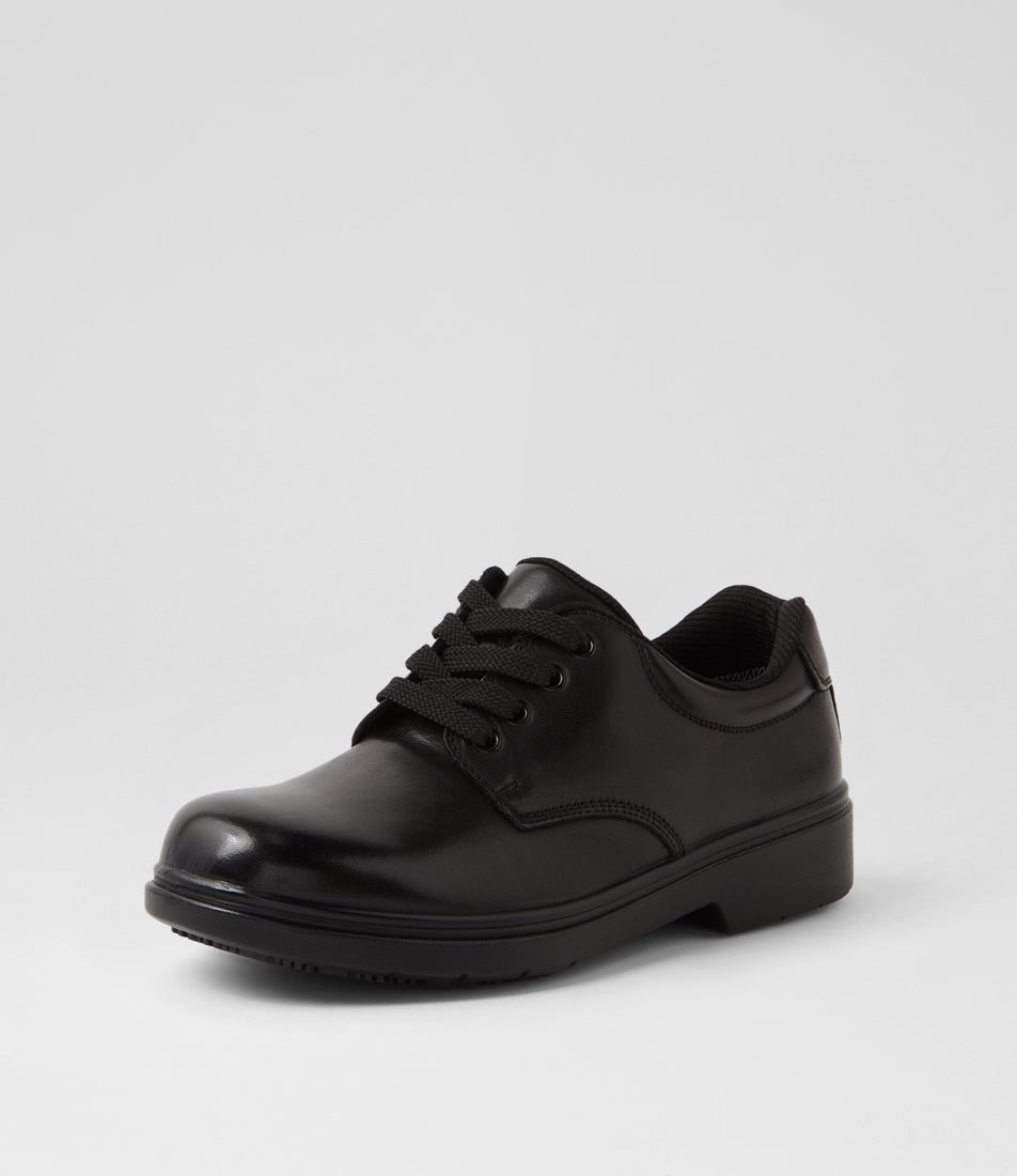 Roar Youth F Half Black Leather Flat Shoes