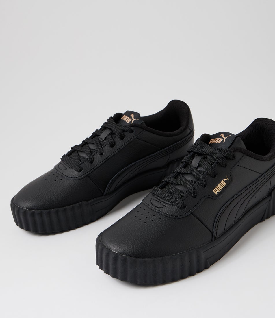 Carina 3 W Black Gold Leather Sneakers
