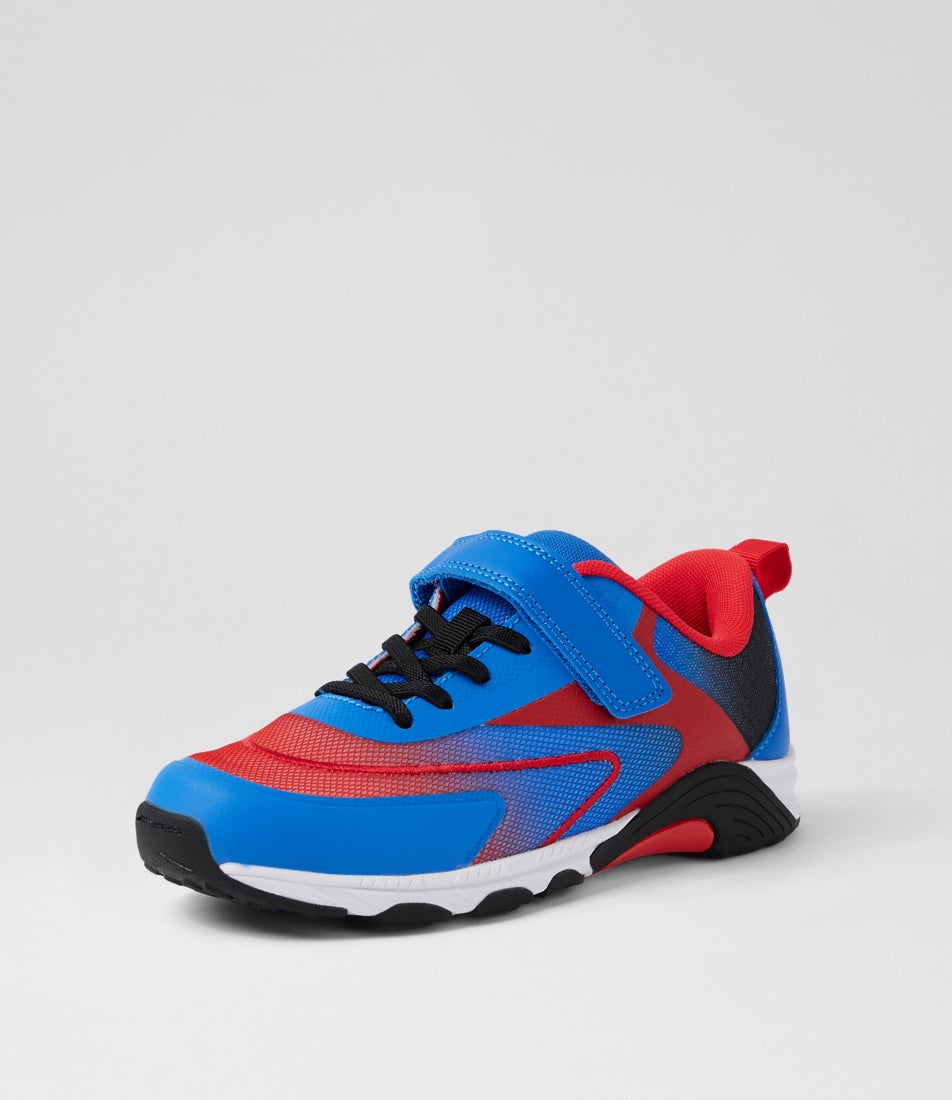 Nifty Junior Blue Red Mesh Sneakers
