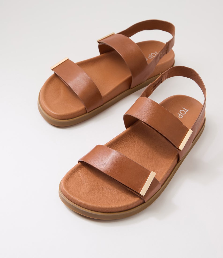 Ranchi Dark Rum Leather Sandals