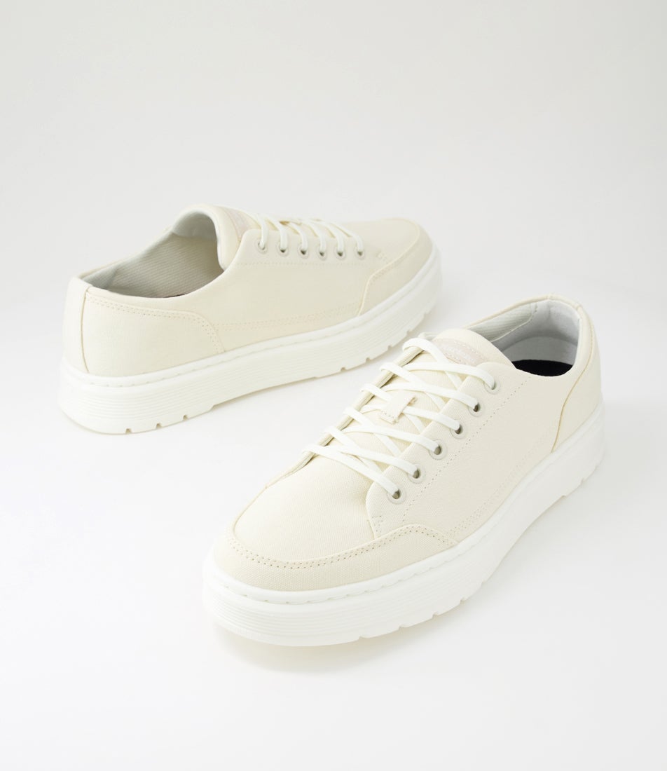Brookline Canvas 6 Tie Shoe Off White Canvas Sneakers