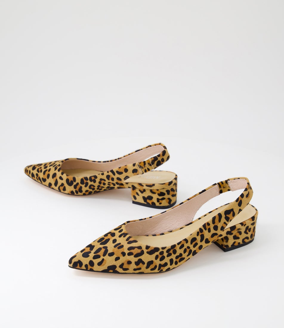 Thelma Leopard Pony Heels