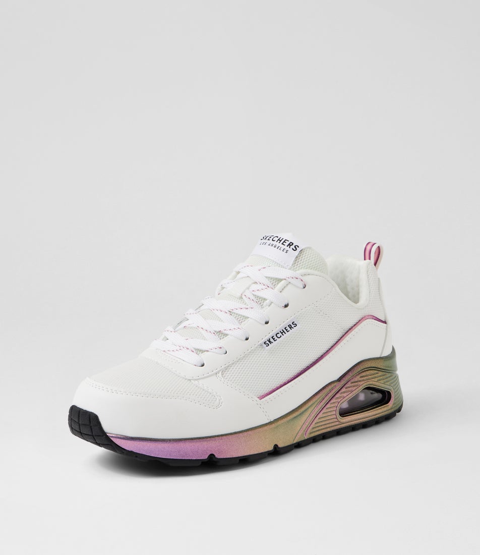 Uno White Multi Sneakers