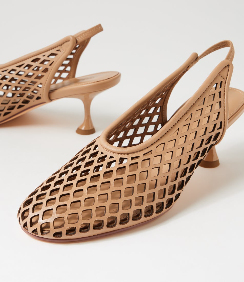 Atuned Camel Leather Heels