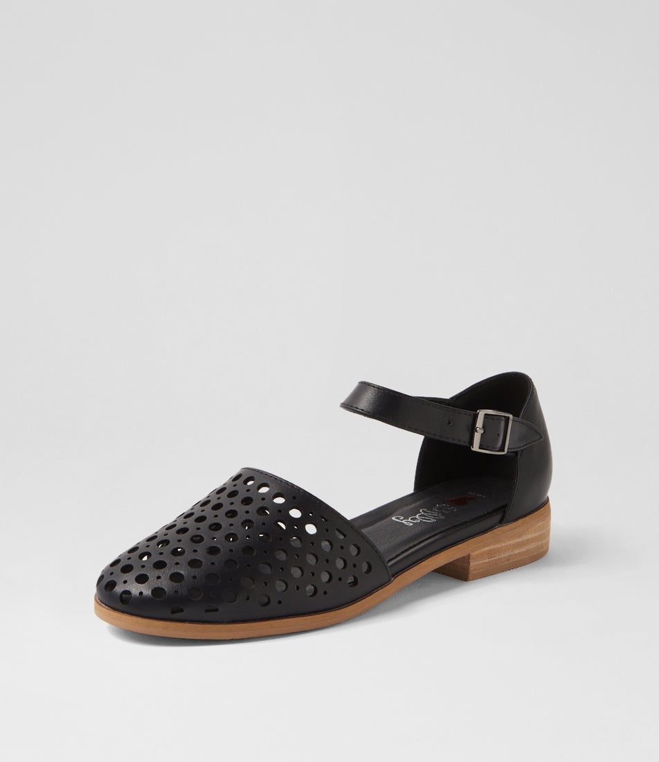 Quotes Black Flat Shoes