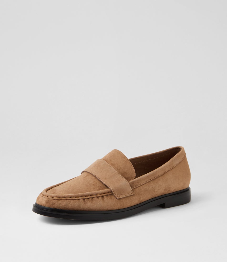 Glynn Light Choc Suede Loafers