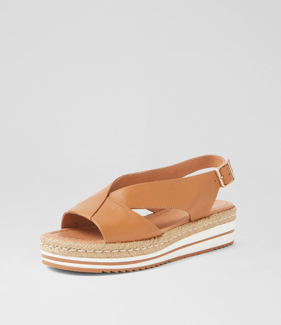 Axus Dark Tan Leather Sandals