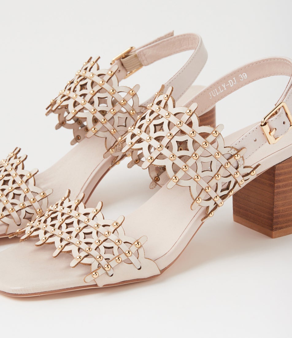 Jully Nude Leather Sandals