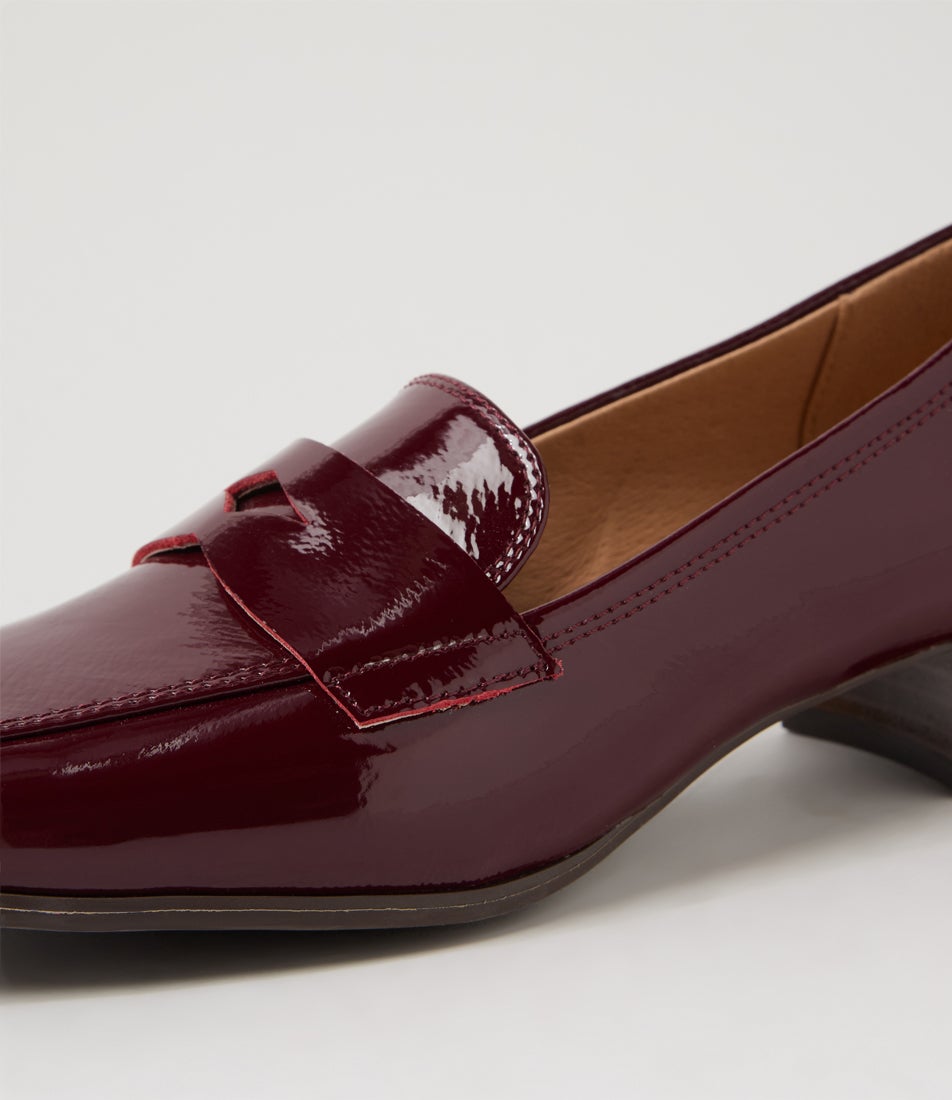 Taylar Wine Patent Leather Heels