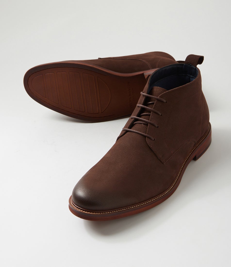 Uphold Coffee Nubuck Lace Up Boots