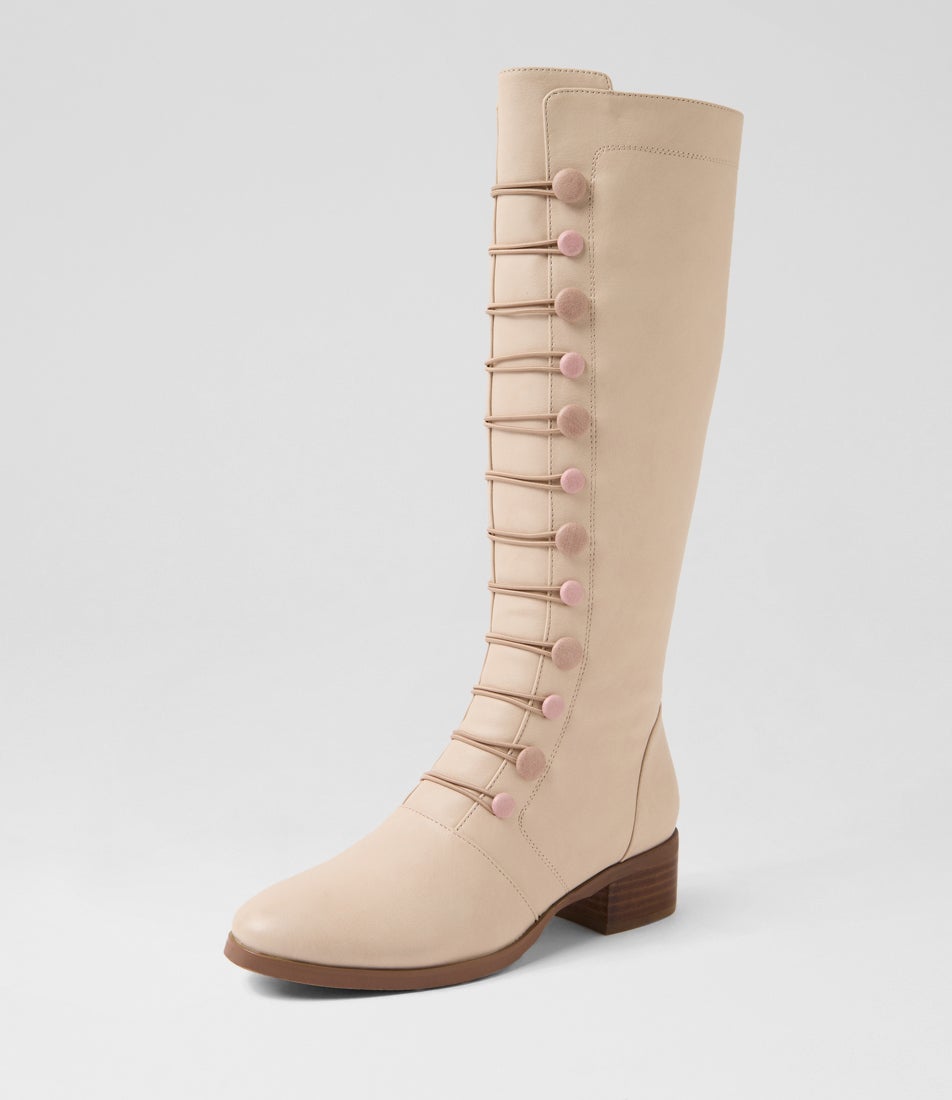 Tumol Latte Blush Knee High Boots