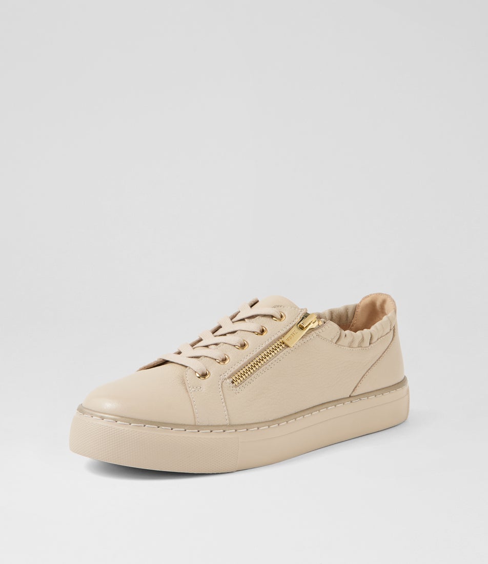 Peeces Xf Almond Leather Sneakers