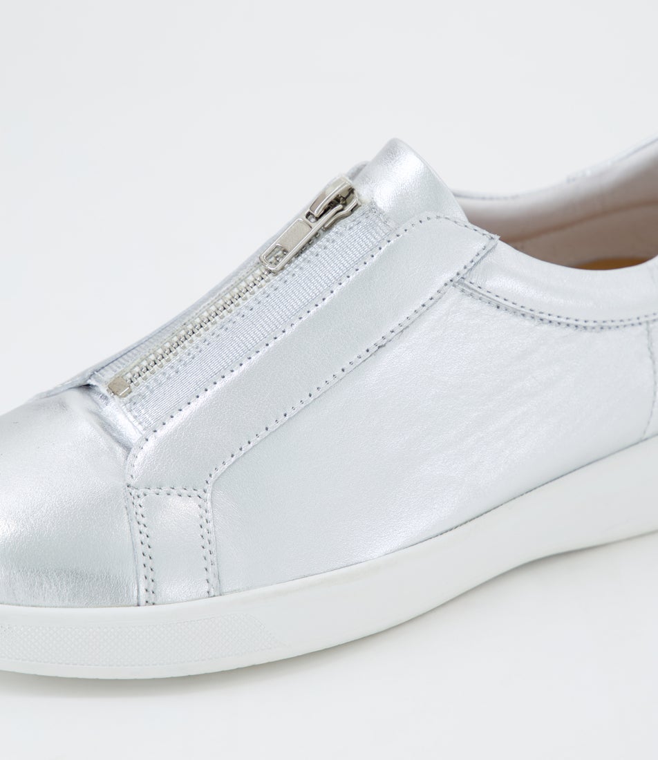 Alper Xf Silver Leather Sneakers