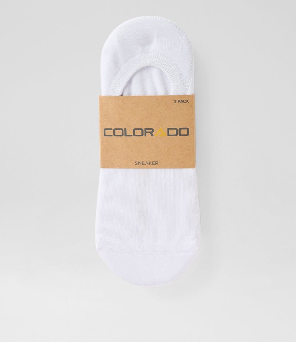 3pk Sneaker S White Cotton Socks