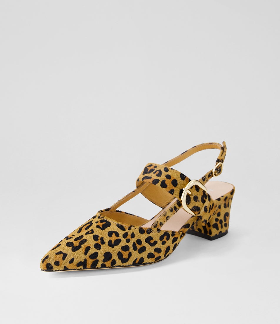 Atten Leopard Pony Heels