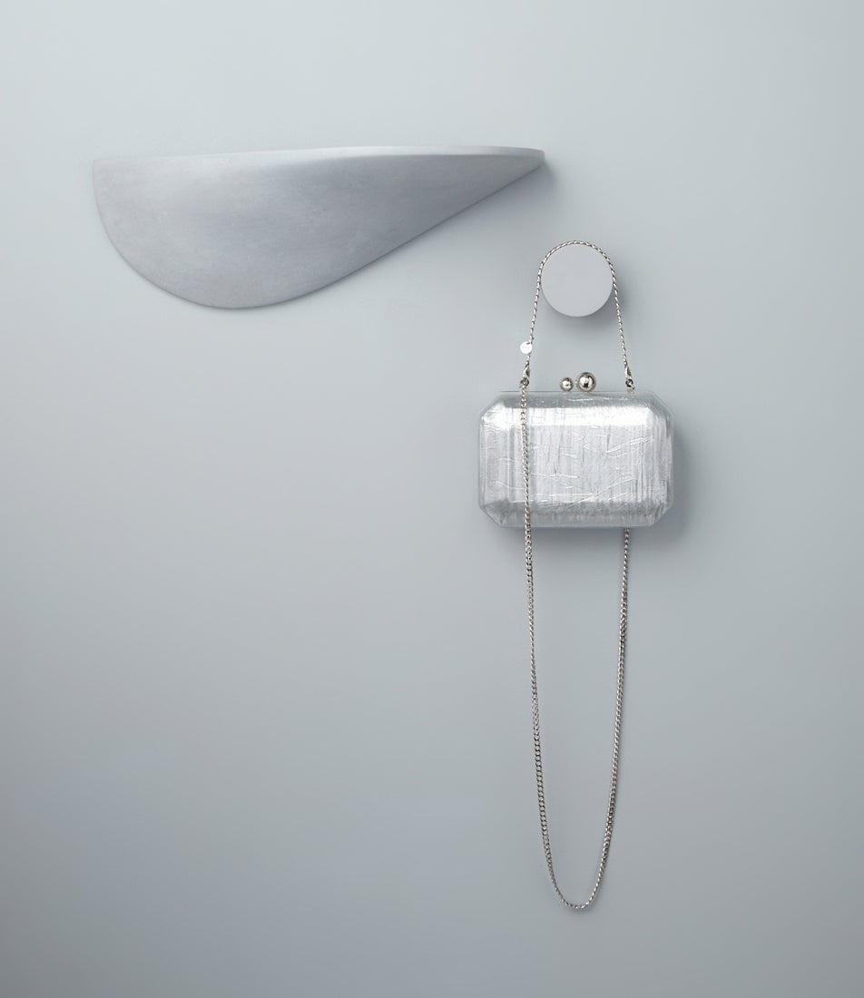Mateo Silver Clutch