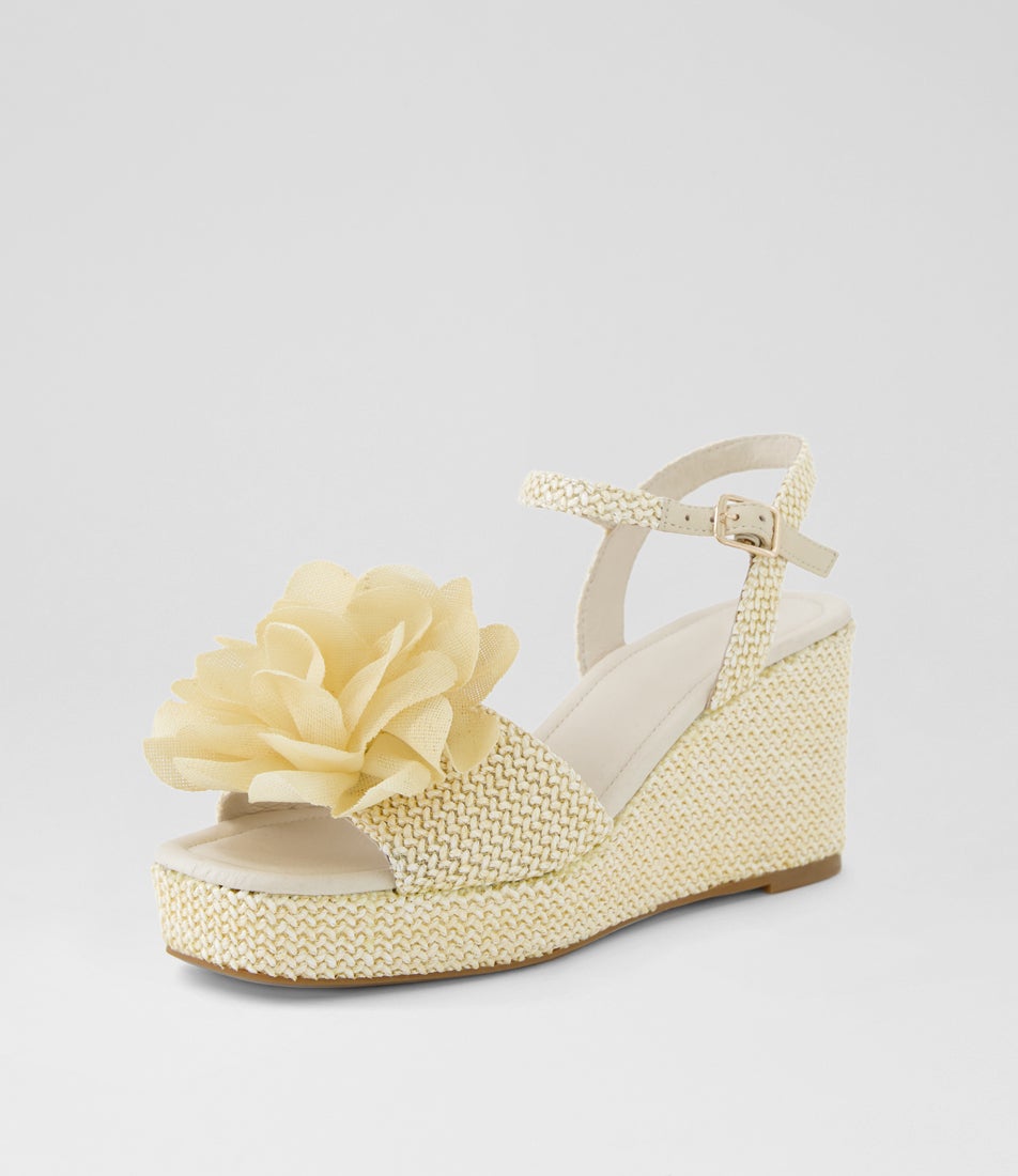 Clove Ivory Fabric Sandals