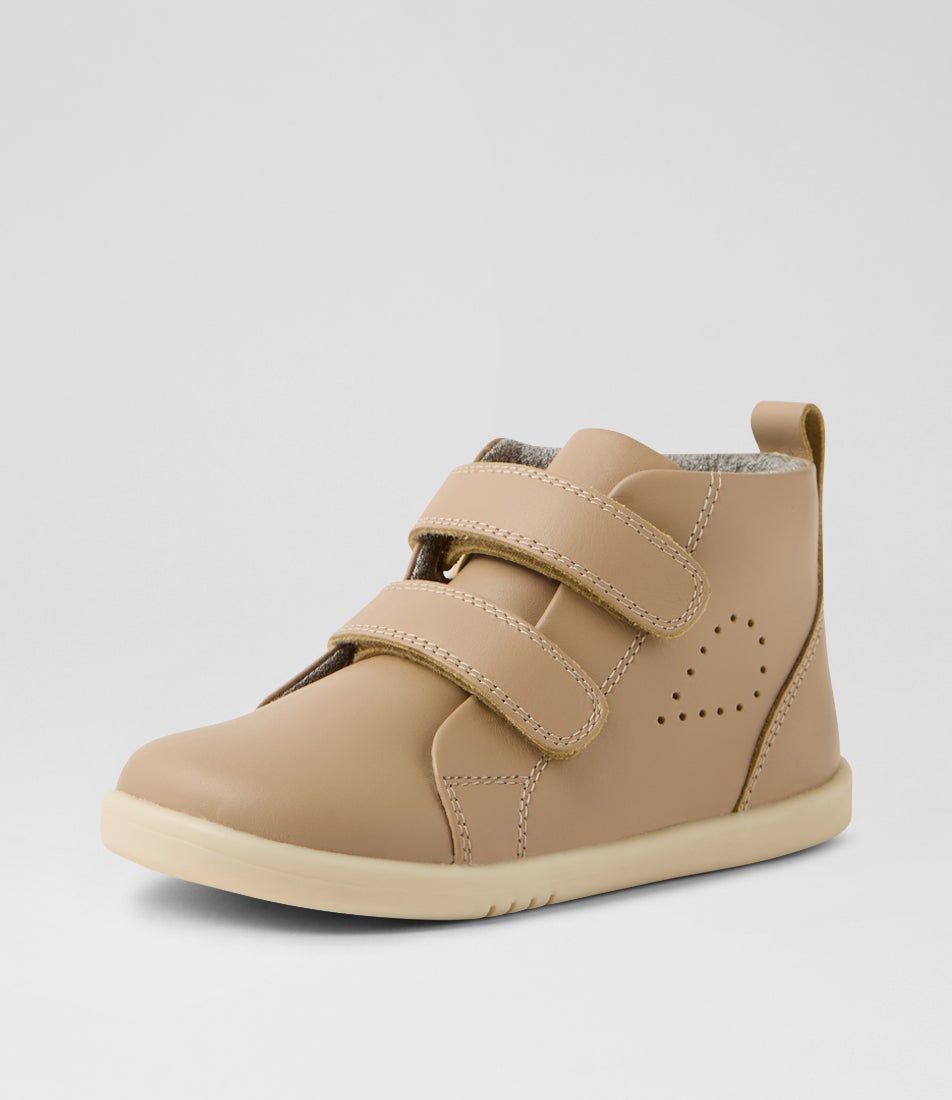 Iw Grass Court High Toddler Warm Taupe Leather Ankle Boots